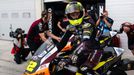 Filip Salač na motocyklu Moto2 v barvách ELF Marc VDS Racing Teamu během VC Maďarska 2025