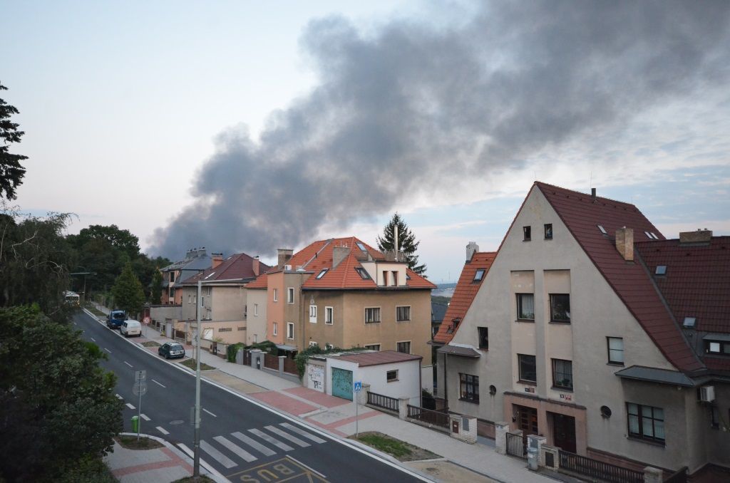 Praha Vysočany požár
