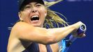 FILE PHOTO: Aug 26, 2019; Flushing, NY, USA;   Maria Sharapova of Russia hits to Serena Williams of the USA in the first round on day one of the 2019 U.S. Open tennis tou