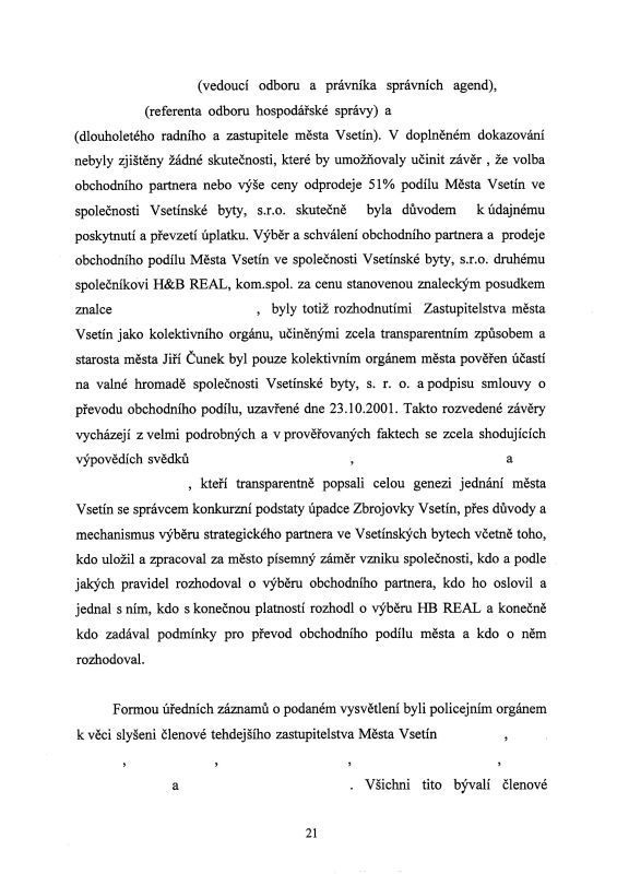 Usneseni o zastavení trestního stíhání - strana 21