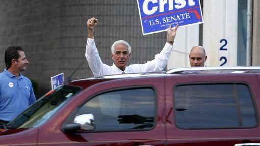 Floridský guvernér Charlie Crist se snažil uspět ve volbách do Senátu jako nezávislý.