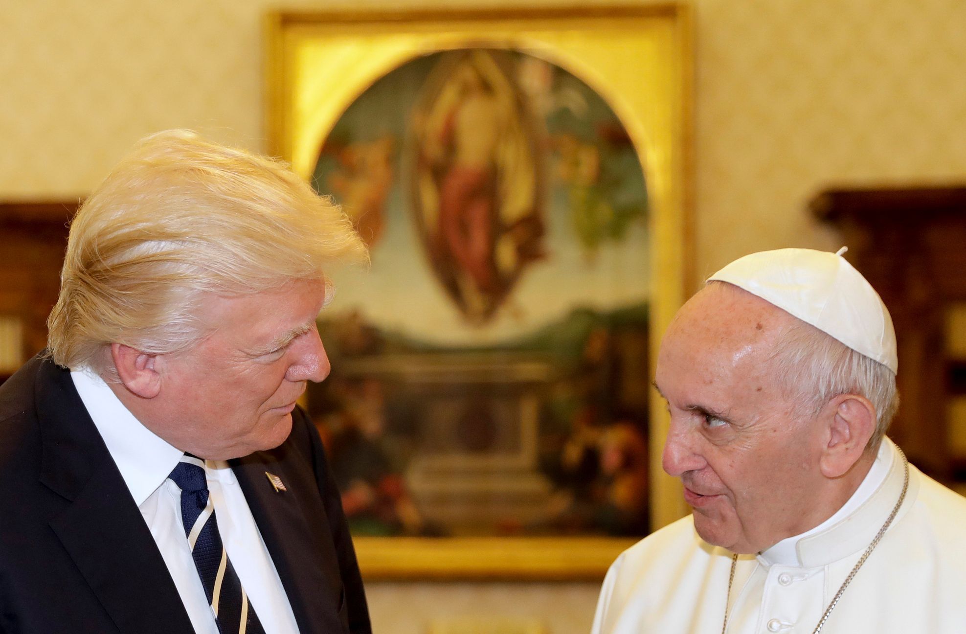 Trump u papeže, květen 2017