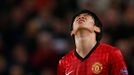 Fotbalista Manchesteru United Šindži Kagawa se zranil v utkání Ligy Mistrů proti Braze.