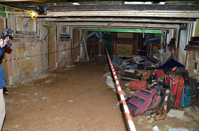 An area inside the Costa Concordia cruise liner at Giglio Island is seen in this handout picture taken on February 27, 2014 by the Italian Carabinieri