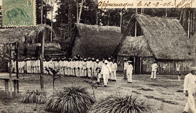 Pohled do trestanecké kolonie. Snímek byl pořízen pravděpodobně v březnu 1906.