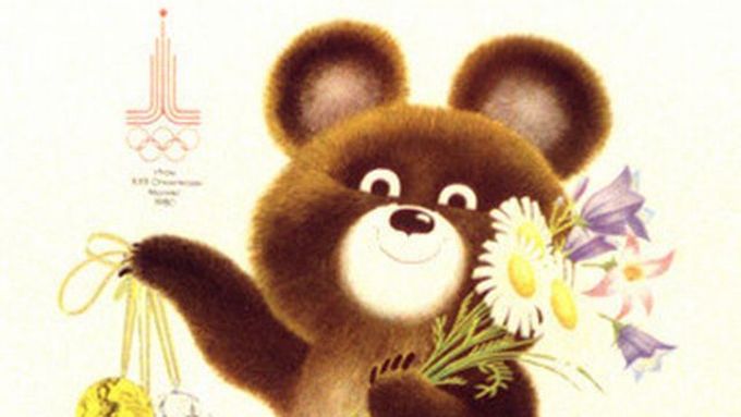 Maskotem moskevské olympiády v roce 1980 byl medvídek Míša
