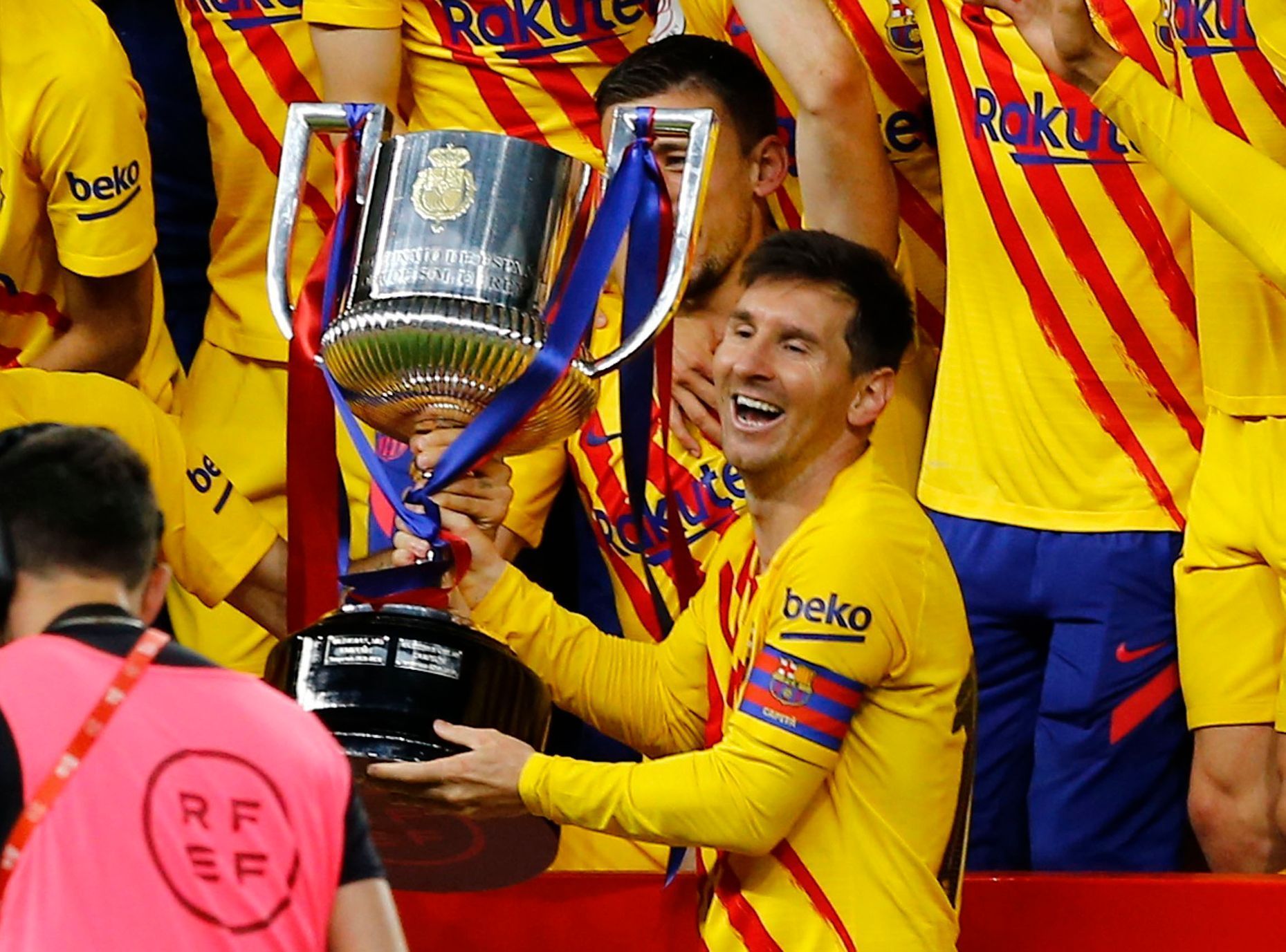 Lionel Messi, Barcelona, španělský pohár 2021