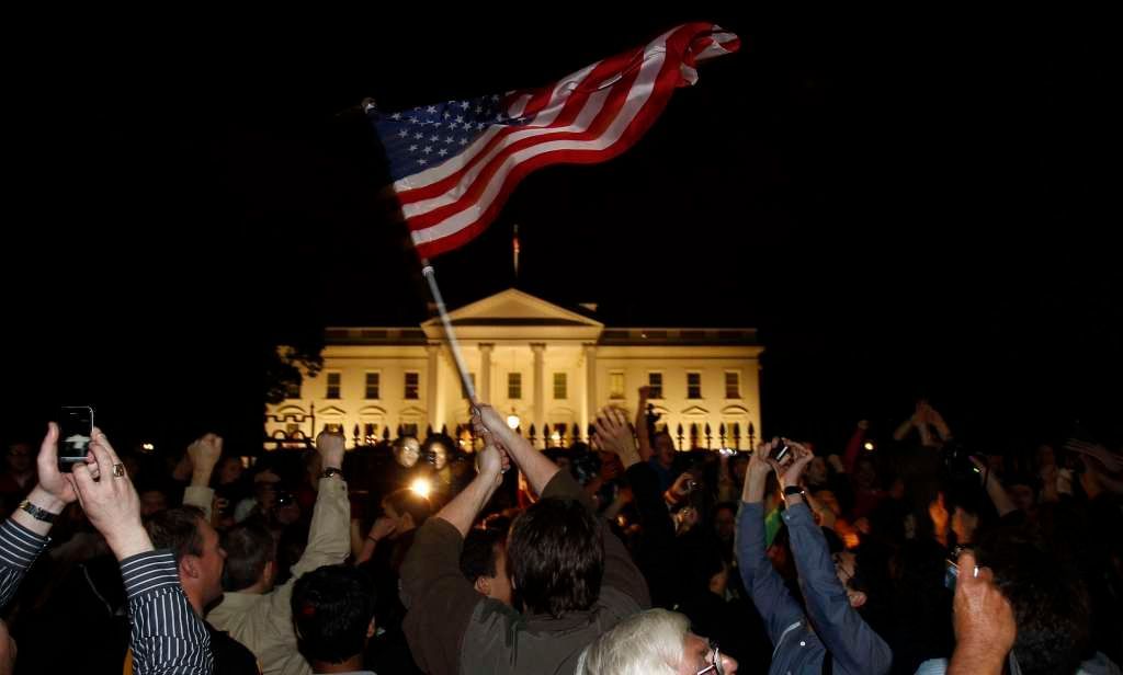 Američané slaví smrt Usámy bin Ládina