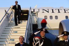 Kerry  jedná na Blízkém východě o čtyřstranném summitu