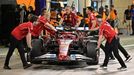Formula One F1 - Bahrain Grand Prix - Bahrain International Circuit, Sakhir, Bahrain - April 12, 2025
Ferrari's Charles Leclerc in the pit lane during qualifying Pool via