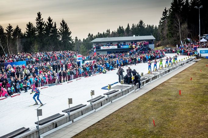 Biatlonová exhibice v Jablonci nad Nisou 2015