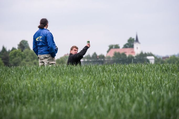 Rallye Český Krumlov 2015: Diváci u obce Soběnov