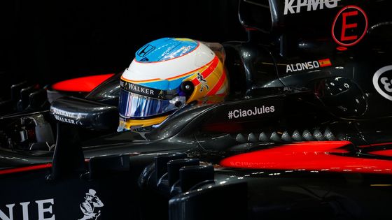 Prohlédněte si fotografie z dramatické Velké ceny Maďarska formule 1, která začala vzpomínkou na zesnulého Julese Bianchiho a skončila triumfem Sebastiana Vettela ve Ferrari.