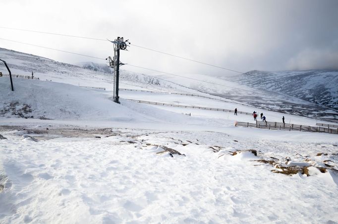 Aviemore, Skotsko, lyžování