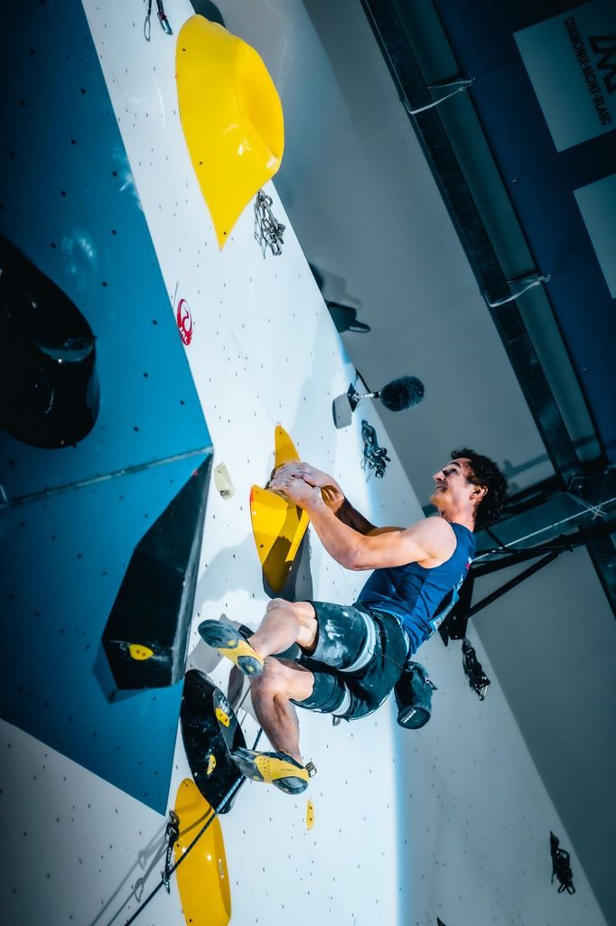 Adam Ondra při SP v Chamonix