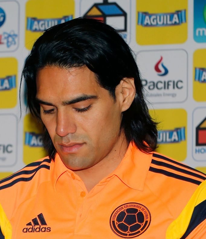 Radamel Falcao na tiskové konferenci