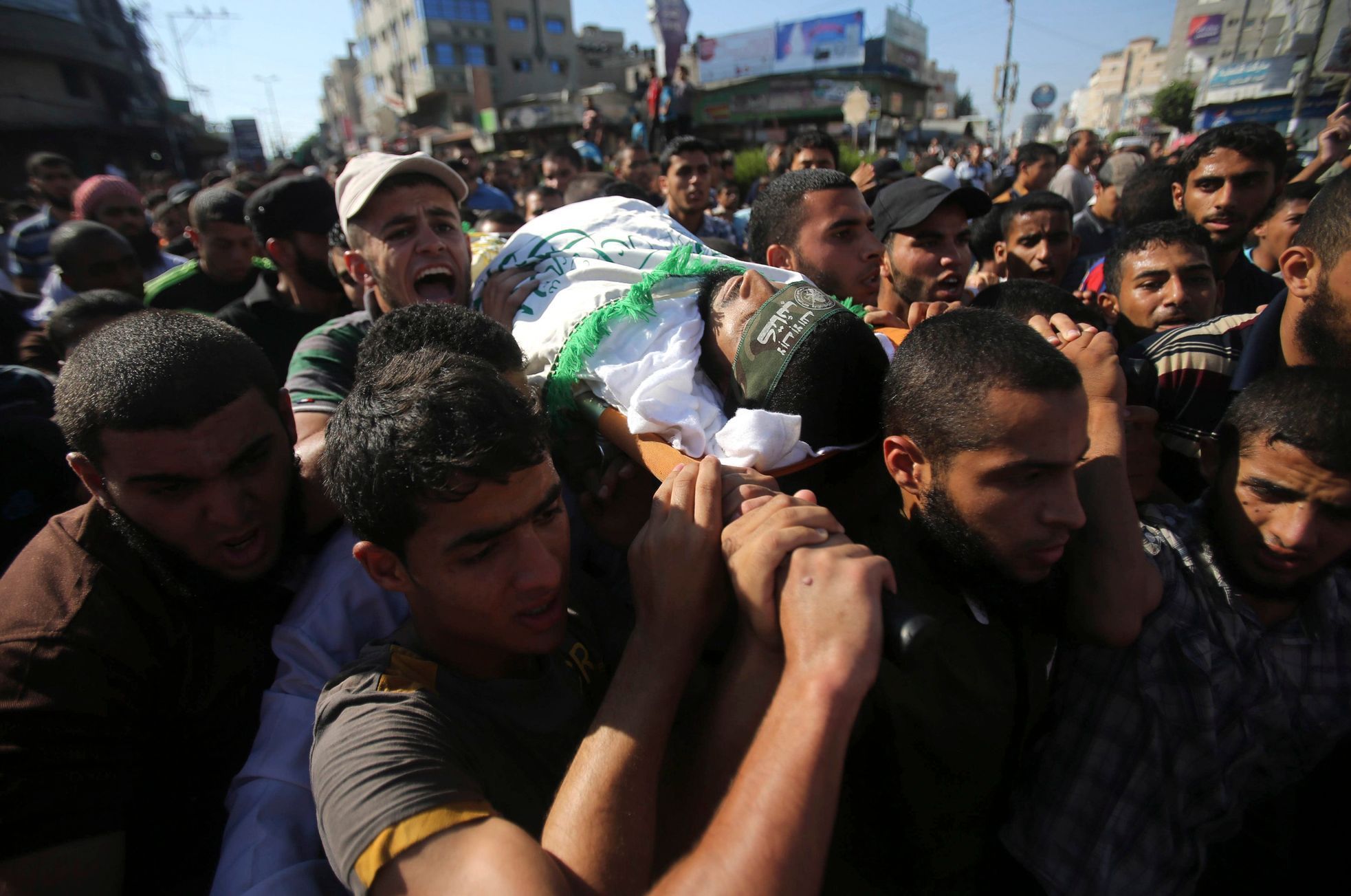 gaza - nálet - pozůstalí - palestina - izrael