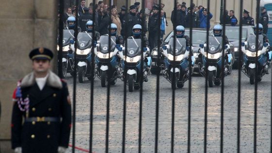 Inaugurace Miloše Zemana na Hradě