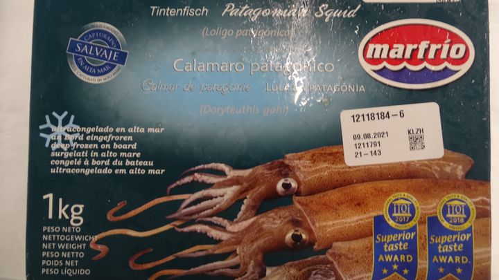 Kalamáry obsahovaly toxické kadmium. Do Česka se jich dostalo 1,7 milionu tuny; Zdroj foto: SVS