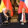 Německý prezident Frank-Walter Steinmeier a český prezident Miloš Zeman, setkání na Hradě