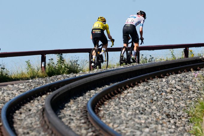 9. etapa Tour de France 2023: Tadej Pogačar a Jonas Vingegaard.