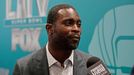 Jan 28, 2020; Miami, Florida, USA; Fox Sports broadcaster Michael Vick speaks with the media during Fox Sports media day at the Miami Beach convention center. Mandatory C