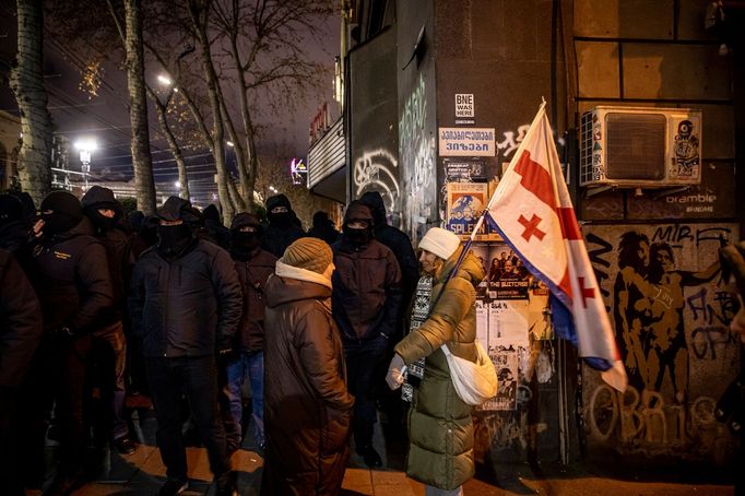 Protesty v Gruzii.