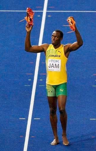 Usain Bolt po třetím zlatu