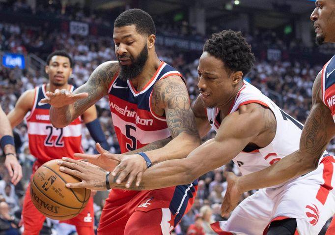 DeMar DeRozan a Markieff Morris