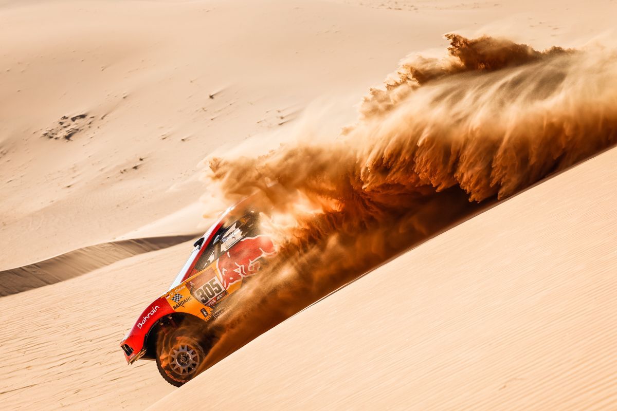 Sébastien Loeb (BRX) v 2. etapě Rallye Dakar 2021