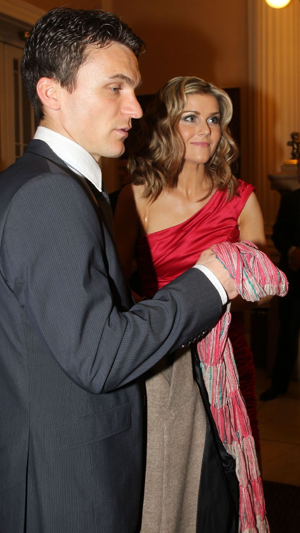 David Lafata s manželkou Kamilou na galavečeru při vyhlašování Fotbalisty roku 2011