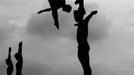 In this photo provided on Friday Feb. 10, 2012 by World Press Photo, the 2nd prize Sports Stories category of the 2012 World Press Photo contest by Adam Pretty, Australia, Getty Images shows divers practicing during the 14th FINA World Championships at the Oriental Sports Center in Shanghai, China, July 17, 2011.