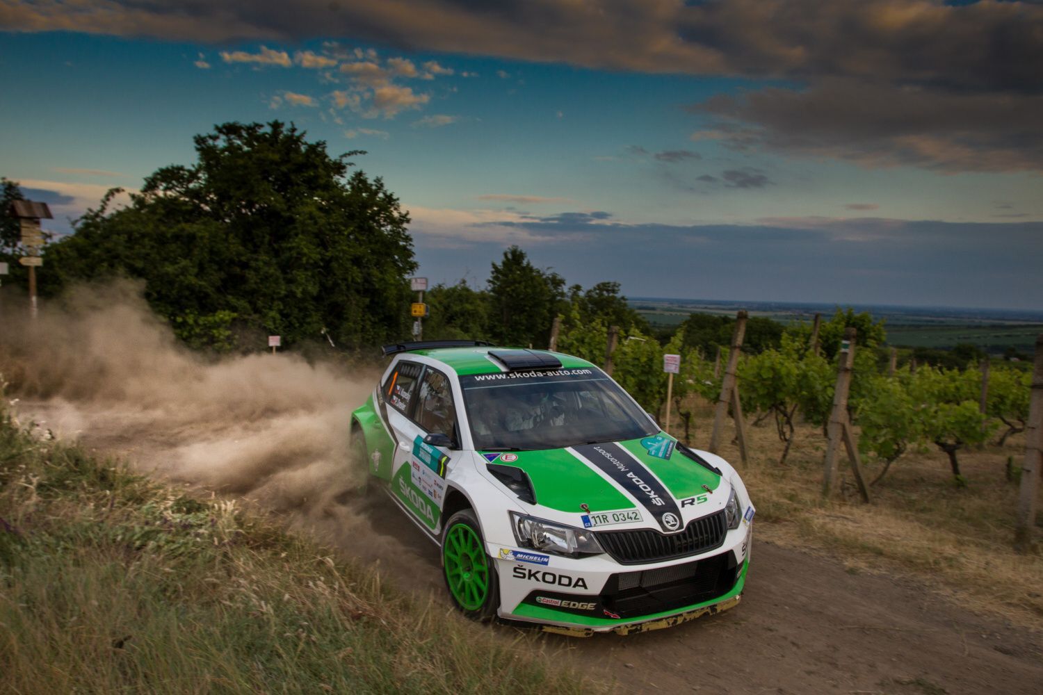 Rallye Hustopeče 2015: Jan Kopecký a Pavel Dresler, Škoda Fabia R5