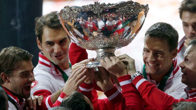 Švýcarská radost s trofejí