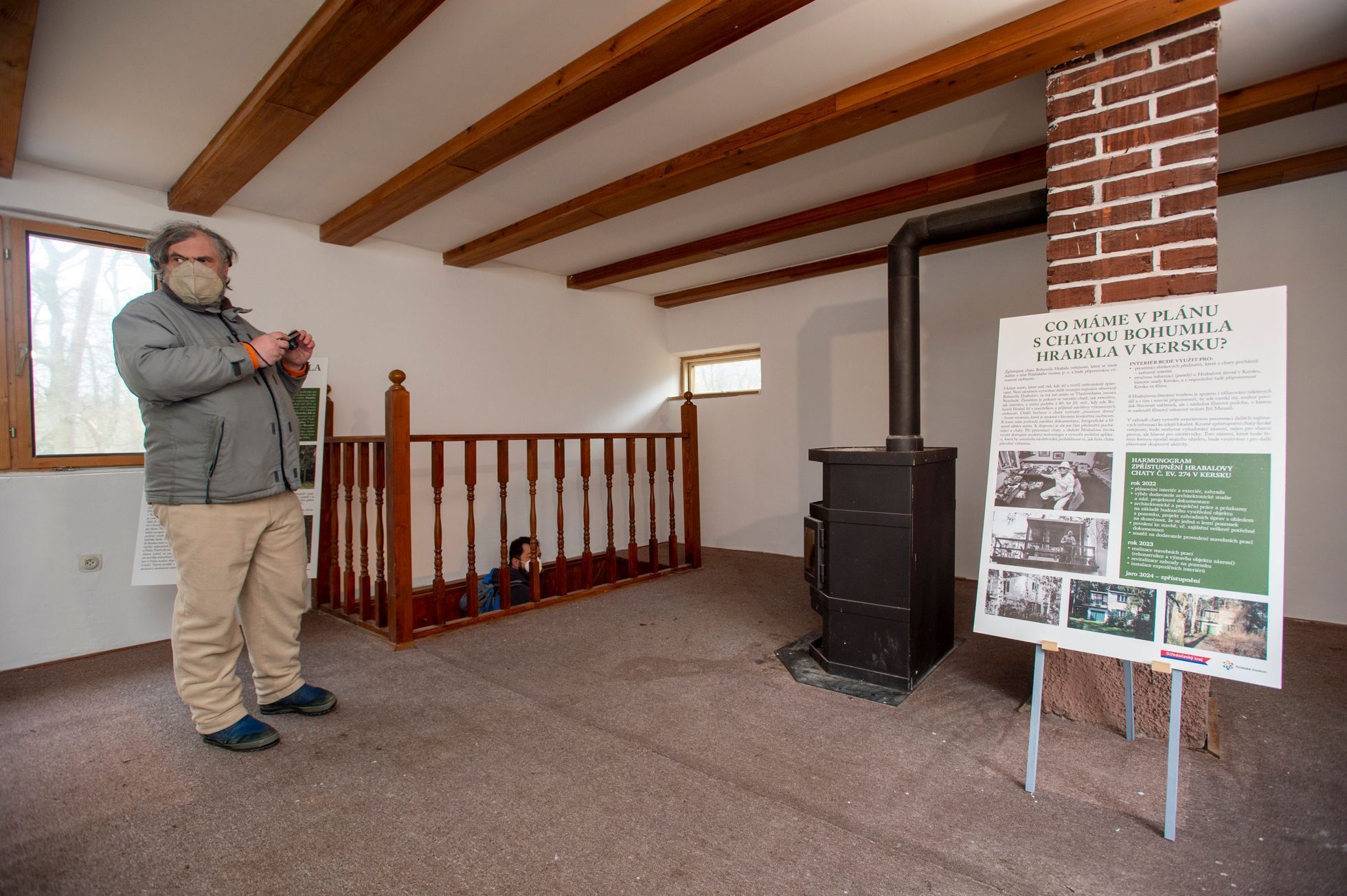 Otevření chaty Bohumila Hrabala v Kersku