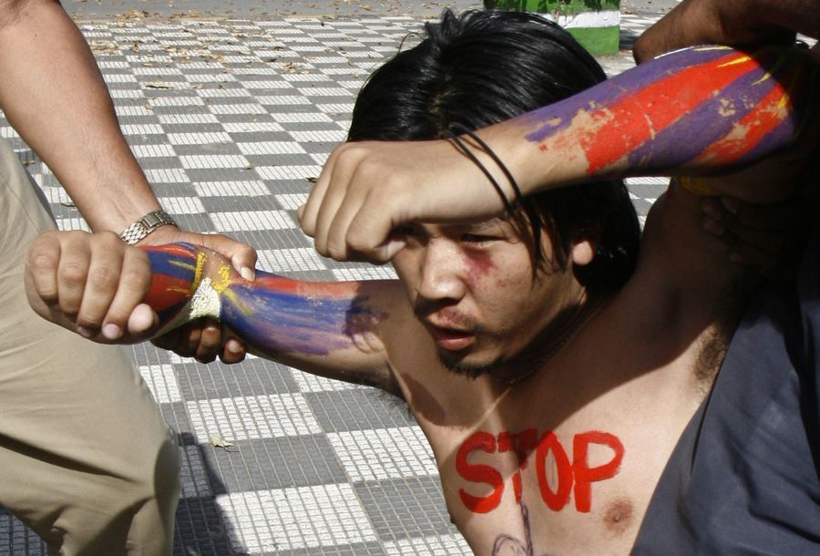 Protesty proti olympiádě v Indii