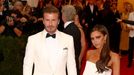 David and Victoria Beckham arrive at the Metropolitan Museum of Art Costume Institute Gala Benefit celebrating the opening of &quot;Charles James: Beyond Fashion&quot; in