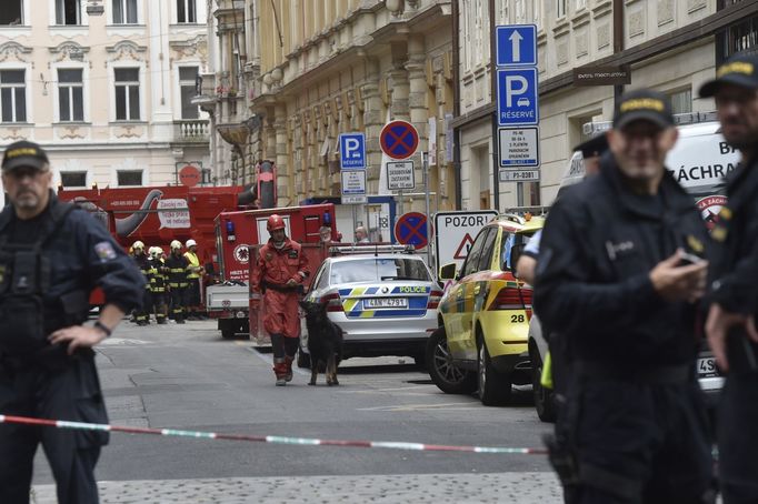 Na místo byli vysláni policisté, hasiči, záchranáři, ale i statik, policejní psycholog inspekce práce a lidé z báňské služby.