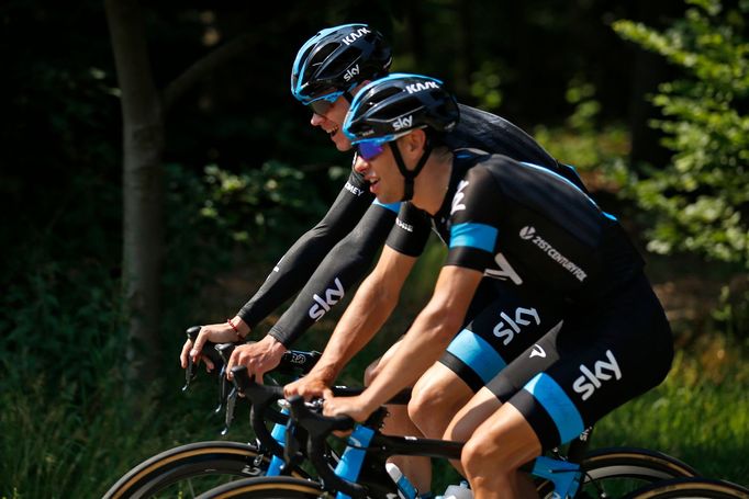 Chris Froome a Richie Porte před Tour de France 2015