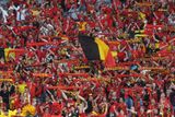Belgičané na stadionu v Mnichově.