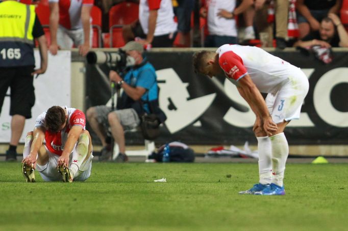 Smutek Slavie po odvetě 3. předkola LM Slavia - Ferencváros: Tomáš Holeš