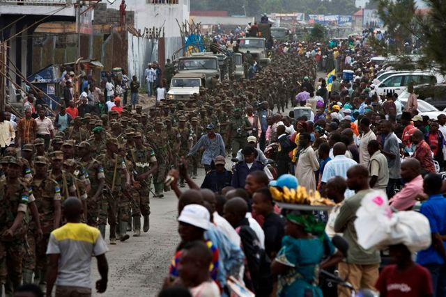 Rwandští vojáci v Kongu