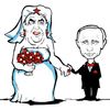 Miloš Zeman Vladimir Putin svatba kresba