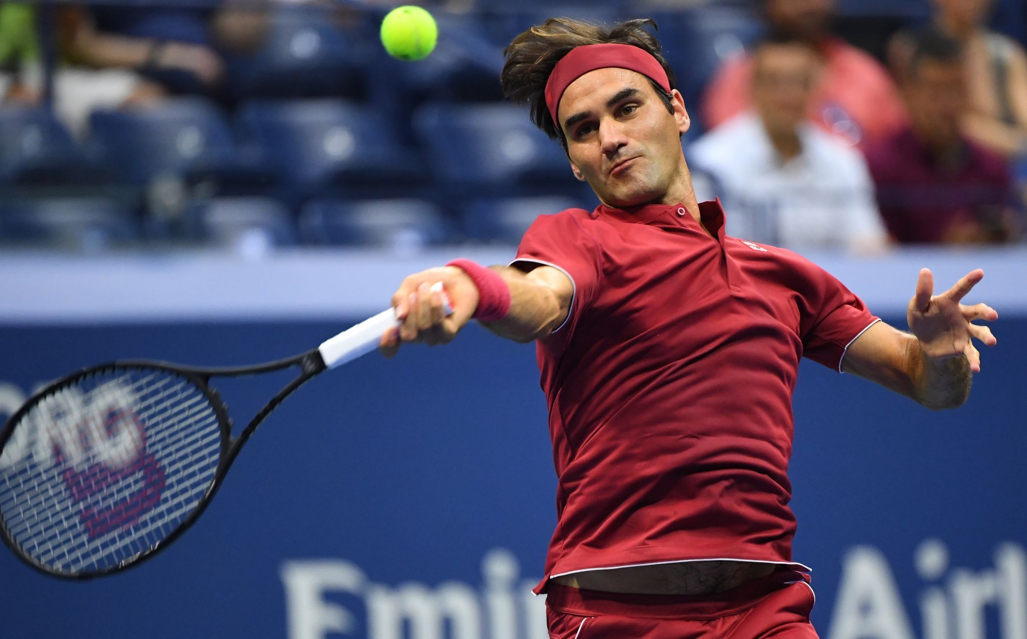 Roger Federer v prvním kole US Open 2018