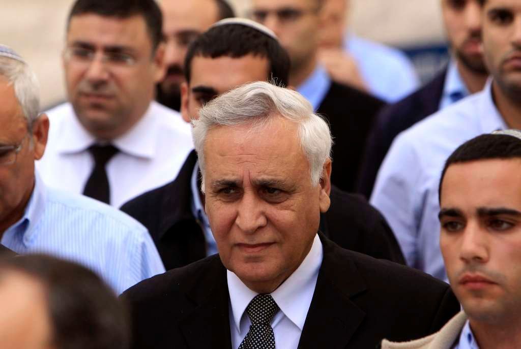 Bývalý izraelský prezident Kacav - snímek z 10. listopadu 2011