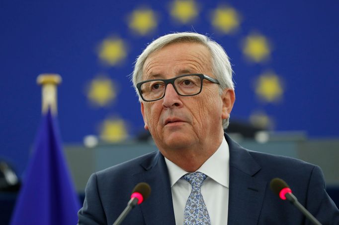 Předseda Evropské komise Jean-Claude Juncker při projevu o stavu EU.