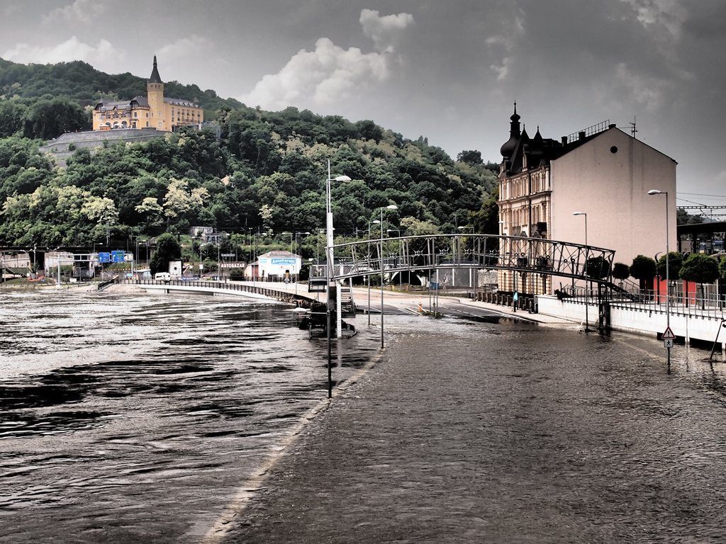 Povodeň červen 2013 - Ústí nad Labem 9. 6.