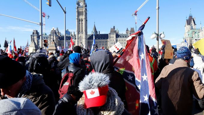 Demonstrace v Ottawě