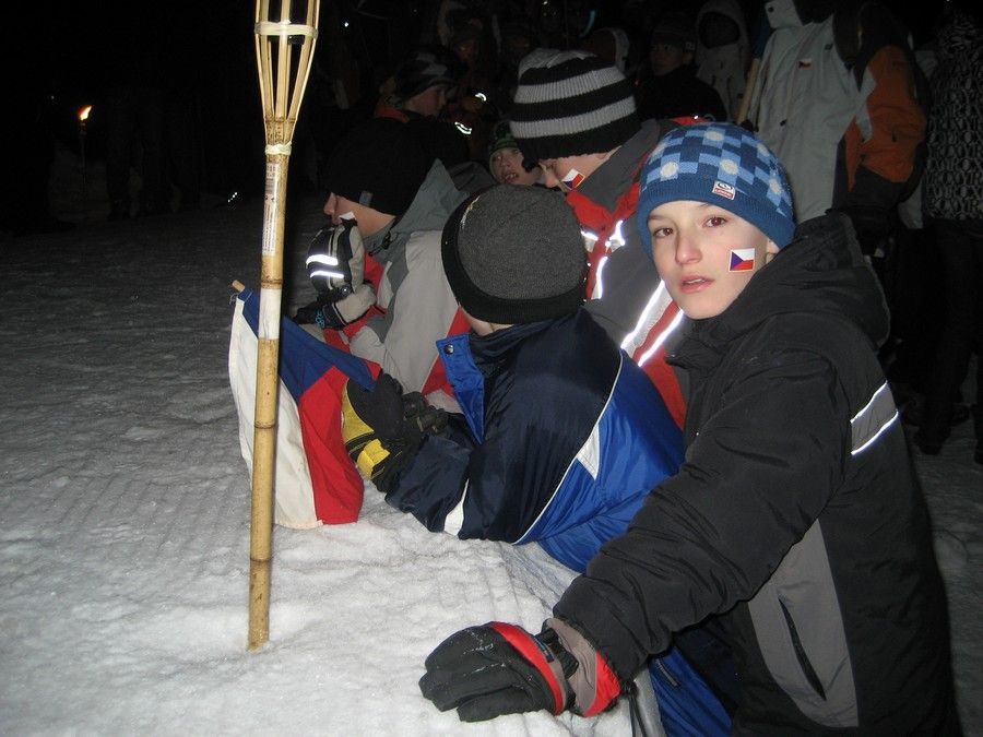 Boží Dar, přivítání Lukáše Bauera