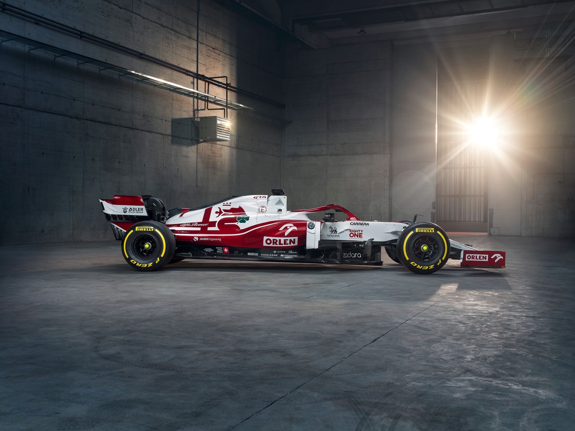 Nový monopost F1 Alfa Romeo C41 pro sezonu 2021